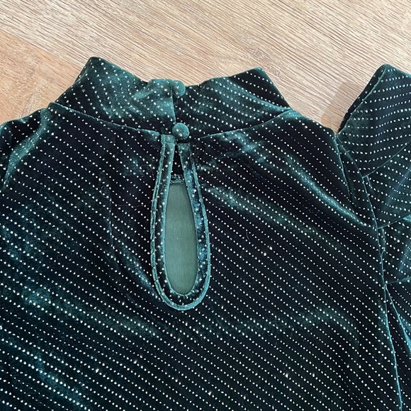 Hunter green velvet bodysuit - Picture 6 of 7